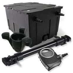 WILTEC SunSun Kit De Filtration De Bassin 60000l 72W UVC 6. Stérilisateur NEO10000 80W Pompe Skimmer