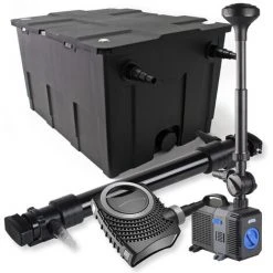 WILTEC SunSun Kit De Filtration De Bassin 60000l 72W UVC Stérilisateur NEO10000 80W Pompe Fontaine