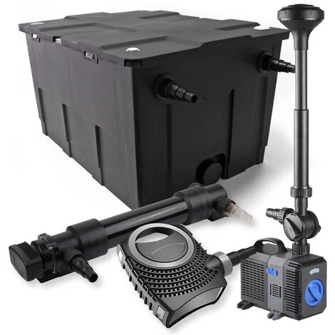 WILTEC SunSun Kit De Filtration De Bassin 60000l 36W UVC Stérilisateur NEO10000 80W Pompe Fontaine