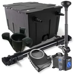 WILTEC SunSun Kit De Filtration De Bassin 60000l 72W UVC Stérilisateur NEO10000 80W Pompe Fontaine Skimmer