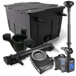 WILTEC SunSun Kit De Filtration De Bassin 60000l 36W UVC Stérilisateur NEO10000 80W Pompe Fontaine Skimmer
