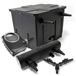 WILTEC Kit De Filtration De Bassin Pour 12000l 36W Stérilisateur NEO8000 Pompe 70W