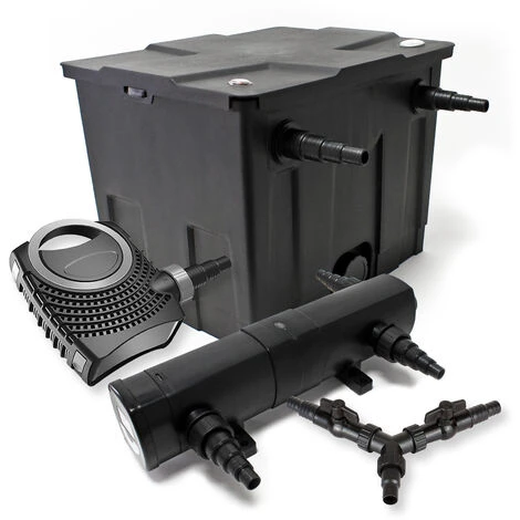 WILTEC Kit De Filtration De Bassin Pour 12000l 36W Stérilisateur NEO8000 Pompe 70W