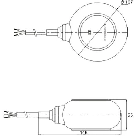 WILTEC 10m 250V 16A Flotteur Interrupteur Pour Pompe Immergée Rond – Image 3