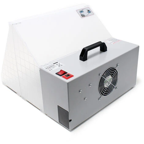 WILTEC Airbrush Cabine D’aspiration Illuminé Pour Airbrush 12 Volt 4m³/min – Image 4