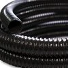 WILTEC Tuyau De Refoulement 0,5 M Flexible Spiralé 25 Mm (1") Noir Avec Spirale De Renforcement Bassin