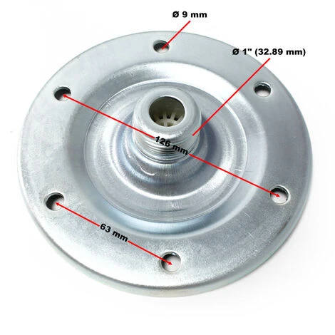 WILTEC Acier Inoxydable Bride 1" (33mm) Pour Réservoir à Vessie 24-100l – Image 2