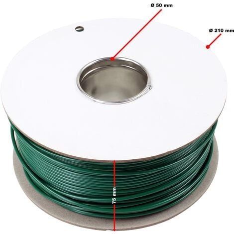 WILTEC Câble Périphérique 250m 2,7mm Installation Robot-tondeuse Fil CCA Délimitation Jardin Zone Tonte – Image 5