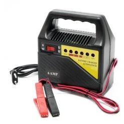 WILTEC Chargeur De Batterie Automobile 6V 12V Appareil De Charge Portable Batterie Véhicule Affichage LED