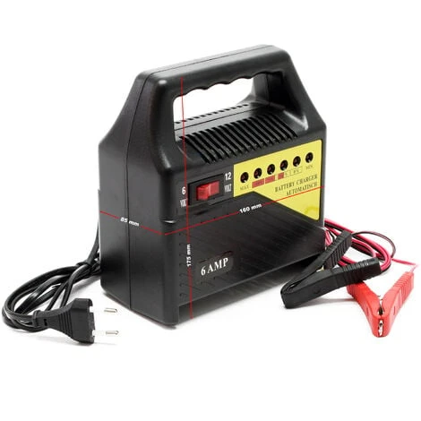 WILTEC Chargeur De Batterie Automobile 6V 12V Appareil De Charge Portable Batterie Véhicule Affichage LED – Image 2