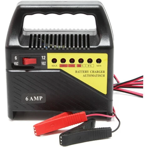 WILTEC Chargeur De Batterie Automobile 6V 12V Appareil De Charge Portable Batterie Véhicule Affichage LED – Image 4