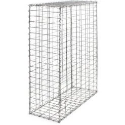 WILTEC Gabion 150x100x30cm Mur Pierre Paroi Bordure De Jardin Espalier Grillage Métallique Clôture Panier