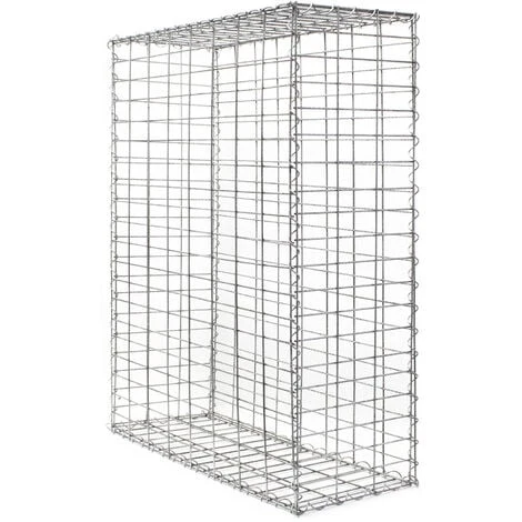 WILTEC Gabion 150x100x30cm Mur Pierre Paroi Bordure De Jardin Espalier Grillage Métallique Clôture Panier – Image 2
