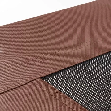 WILTEC Lit De Camp Pour Chien Outdoor Lit Surélevé Chat XL 122x93x20cm Marron Tissu Oxford Jusqu’à 30kg – Image 4