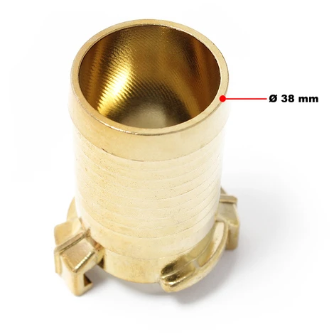 WILTEC Laiton Bec Raccord De Tuyau D'eau, Rapide DN38 (1 1/2") – Image 2